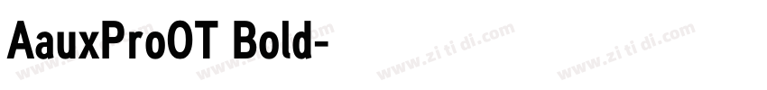 AauxProOT Bold字体转换